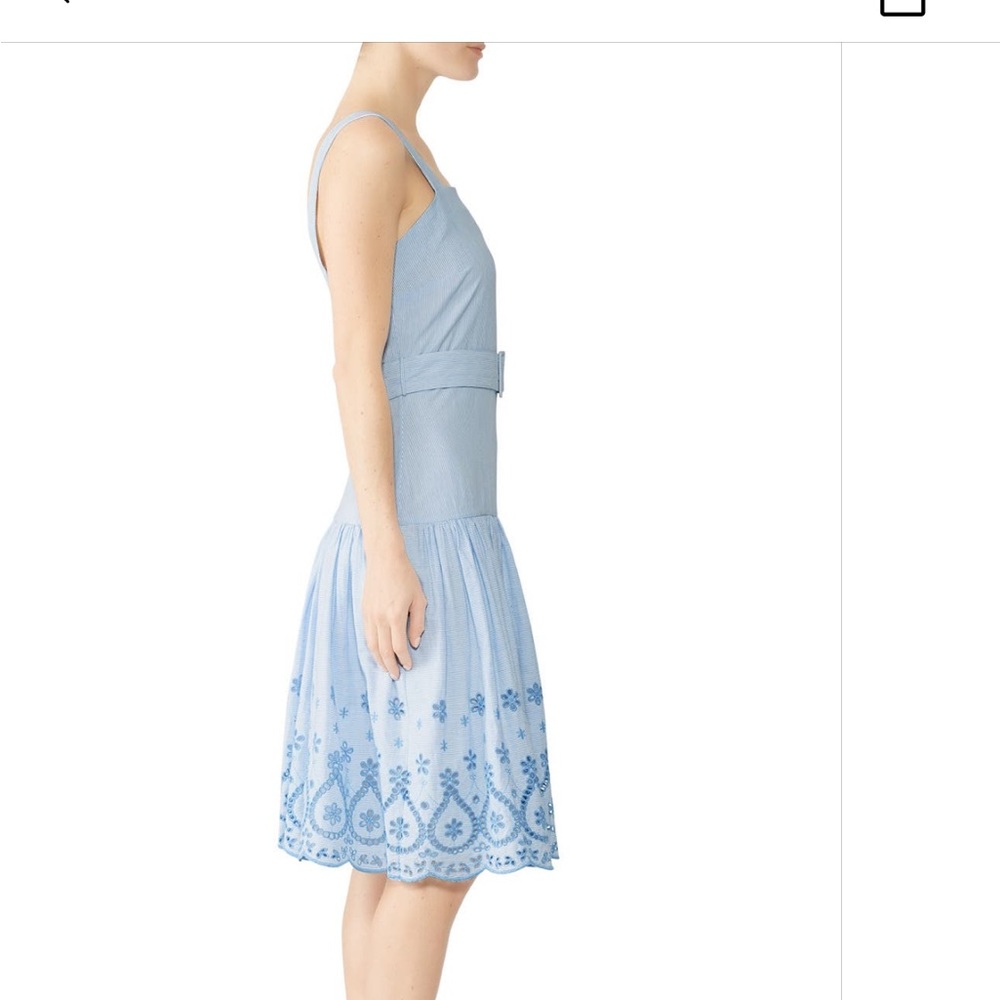 Draper James Embroidered Belted Dress // size 12 - Picture 5 of 10